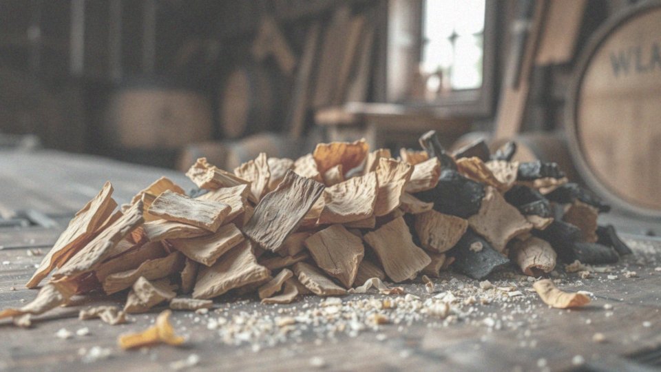 Jaki wpływ ma stopień opieczenia płatków dębowych na charakter trunku?