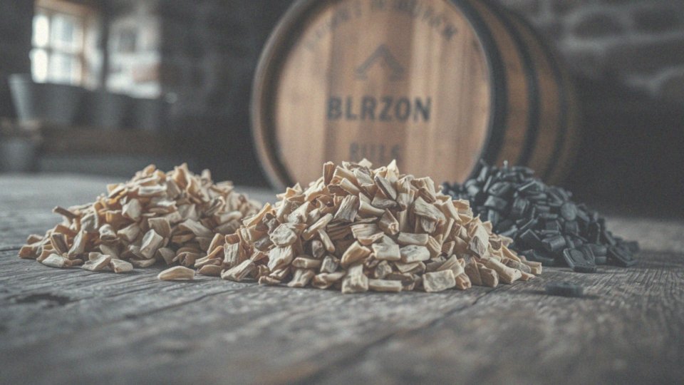 Jakie są różnice między płatkami dębowymi Bourbon i Rum?