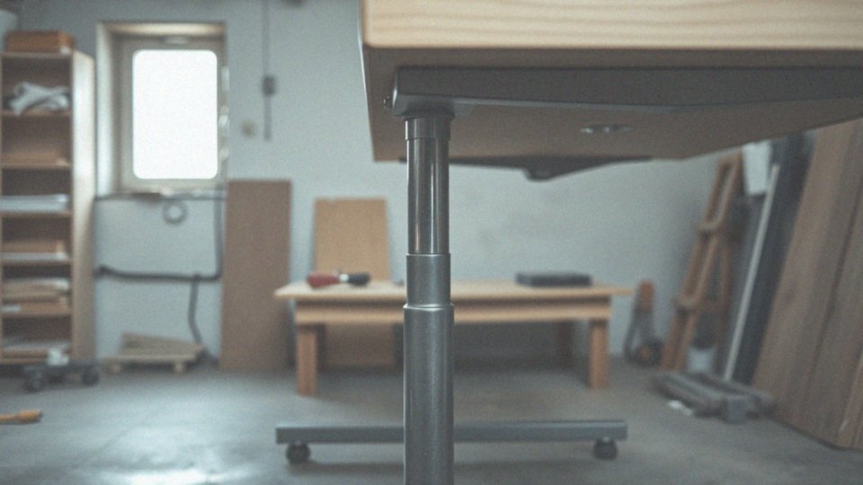 Jak zmienić wysokość biurka za pomocą nóg?