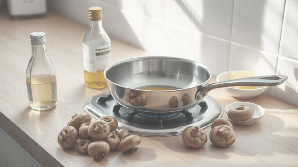 Jakie oleje najlepiej używać do smażenia pieczarek?