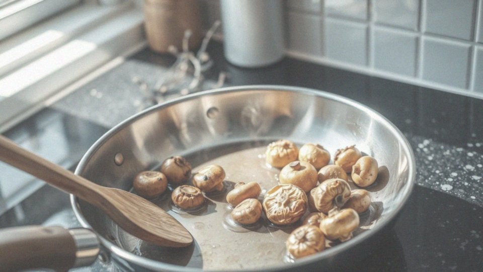 Jak uniknąć duszenia pieczarek podczas smażenia?