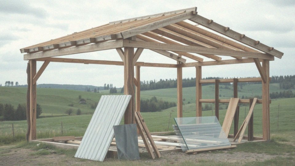 Jakie materiały można wykorzystać do obicia wiaty?