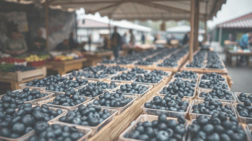 Jakie są lokalizacje rynków sprzedających borówkę amerykańską?